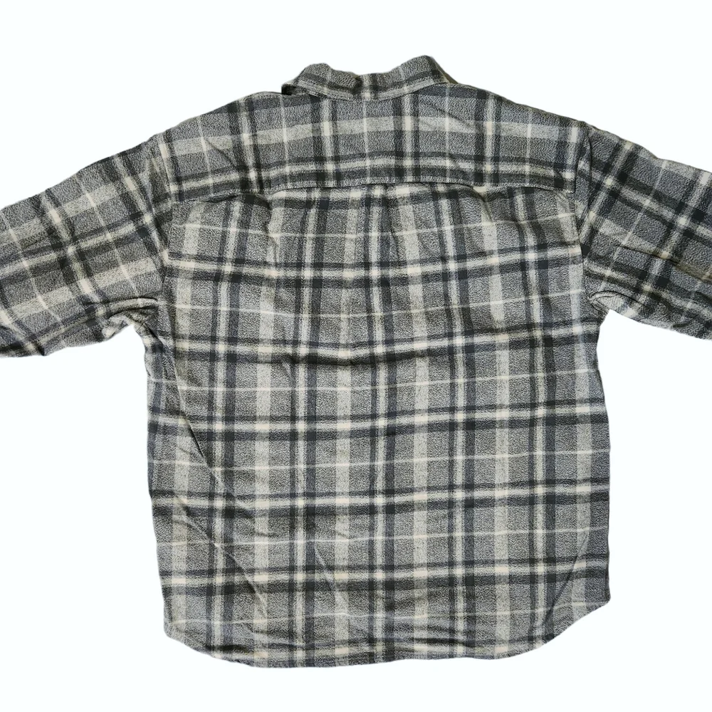 Abercrombie & Fitch 90's Oversized ShirtFlannel Long Sleeve Plaid Button Down - Picture 2 of 9